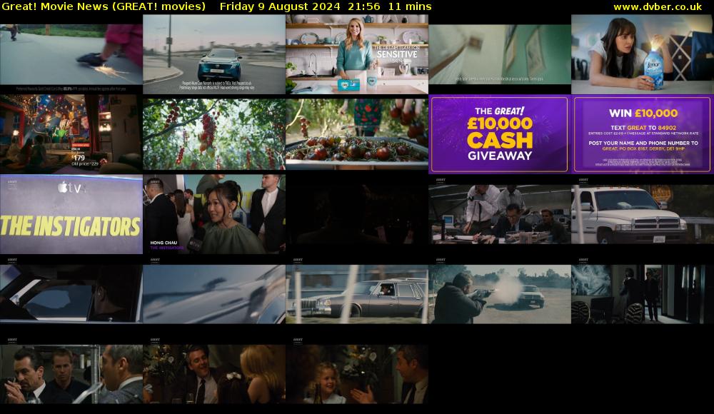 Great! Movie News (GREAT! movies) Friday 9 August 2024 21:56 - 22:07