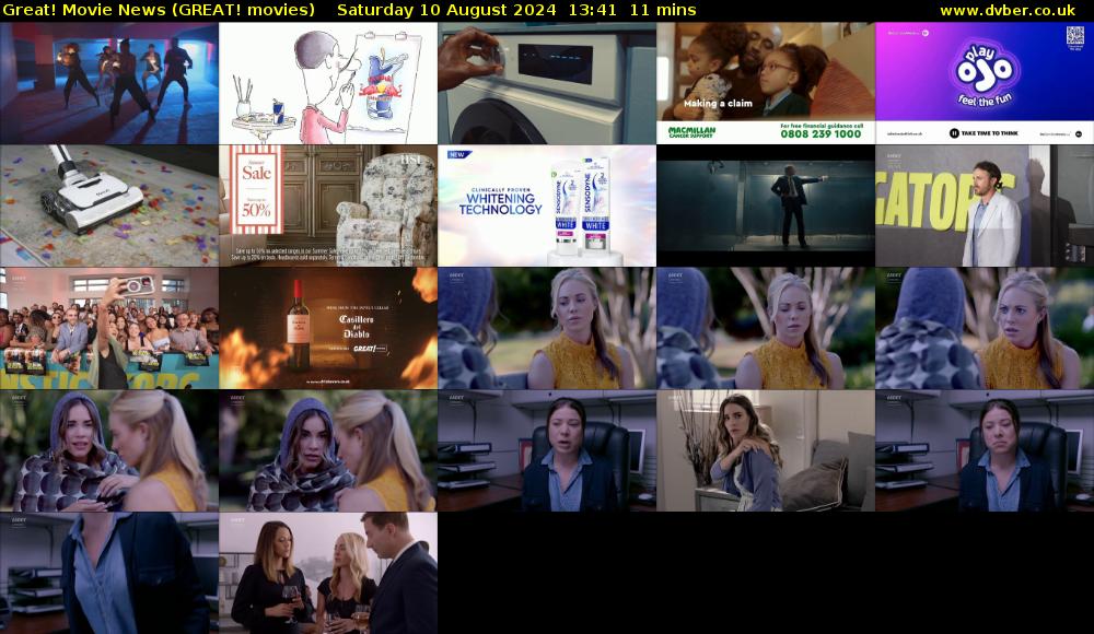 Great! Movie News (GREAT! movies) Saturday 10 August 2024 13:41 - 13:52