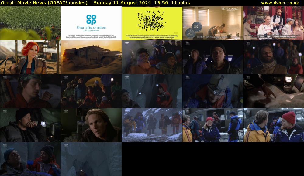 Great! Movie News (GREAT! movies) Sunday 11 August 2024 13:56 - 14:07