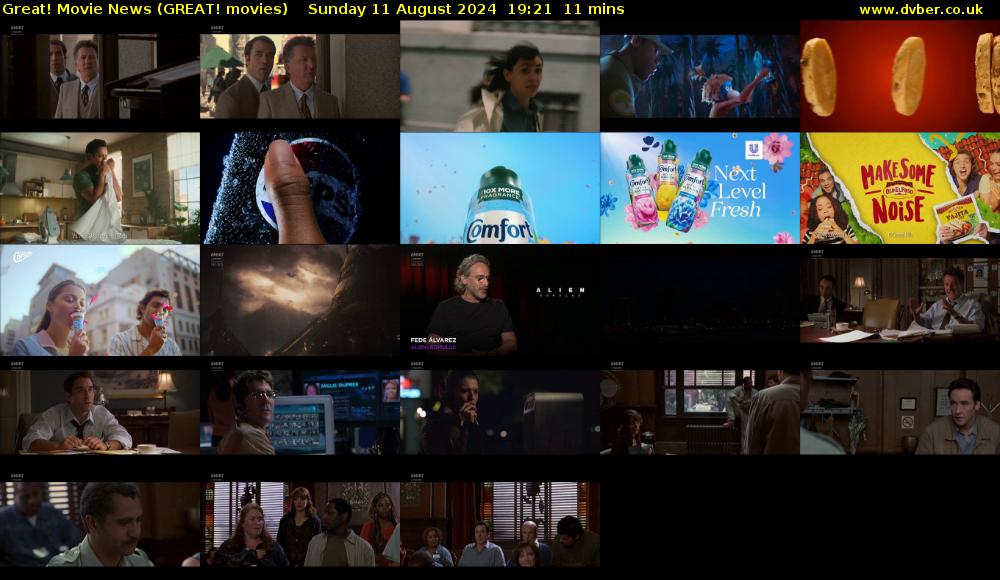 Great! Movie News (GREAT! movies) Sunday 11 August 2024 19:21 - 19:32