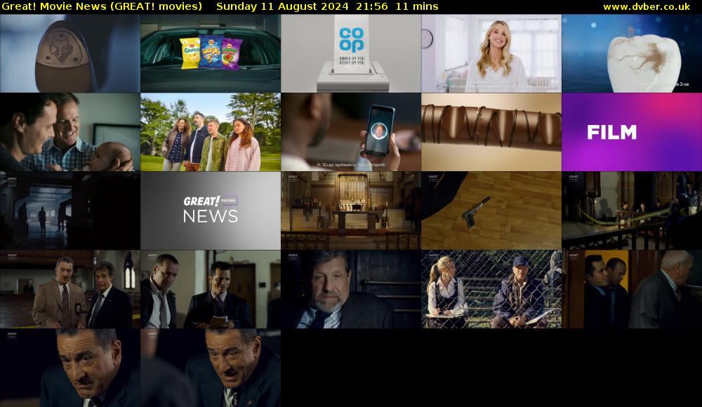 Great! Movie News (GREAT! movies) Sunday 11 August 2024 21:56 - 22:07