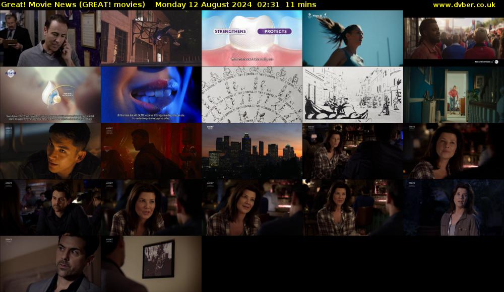 Great! Movie News (GREAT! movies) Monday 12 August 2024 02:31 - 02:42