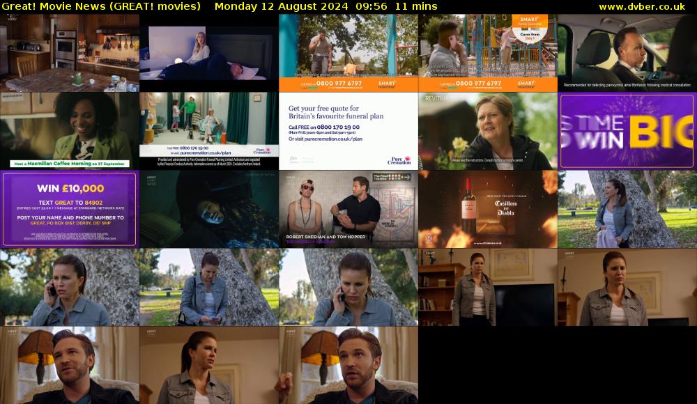 Great! Movie News (GREAT! movies) Monday 12 August 2024 09:56 - 10:07