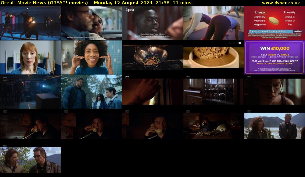 Great! Movie News (GREAT! movies) Monday 12 August 2024 21:56 - 22:07