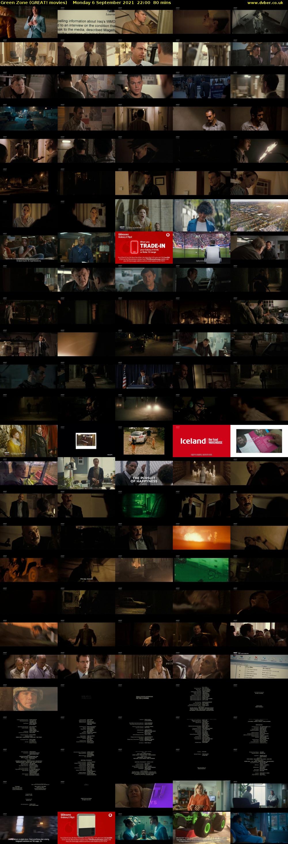 Green Zone (GREAT! movies) Monday 6 September 2021 22:00 - 23:20