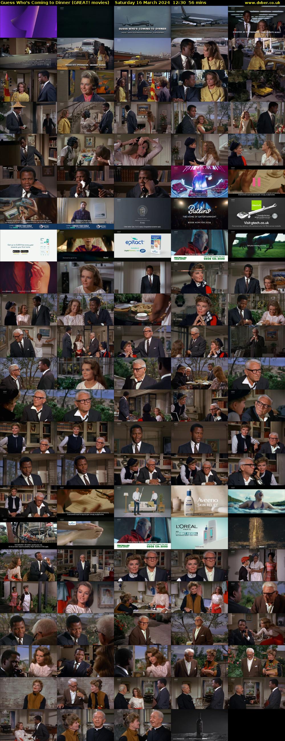 Guess Who's Coming to Dinner (GREAT! movies) Saturday 16 March 2024 12:30 - 13:26