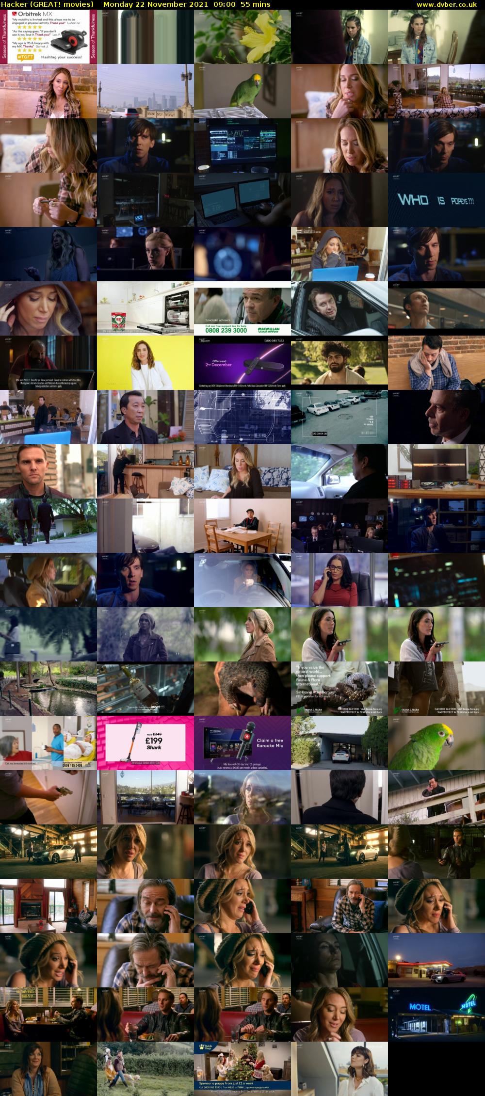 Hacker (GREAT! movies) Monday 22 November 2021 09:00 - 09:55