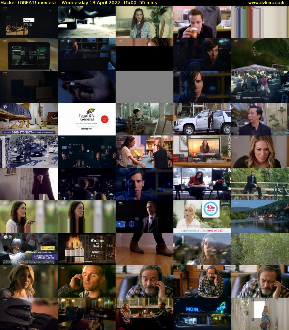 Hacker (GREAT! movies) Wednesday 13 April 2022 15:00 - 15:55