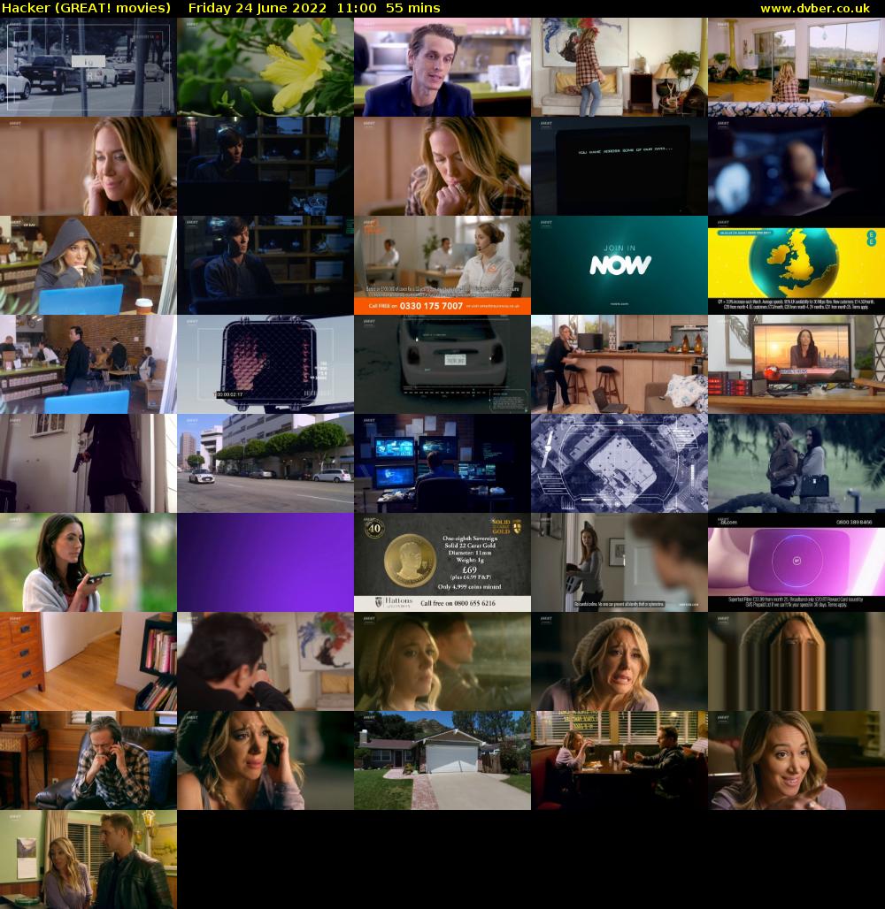 Hacker (GREAT! movies) Friday 24 June 2022 11:00 - 11:55