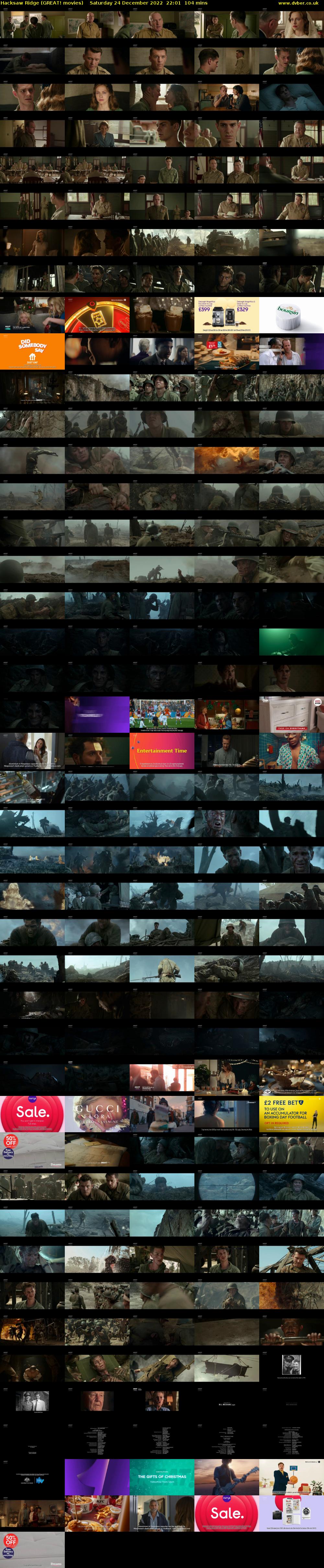 Hacksaw Ridge (GREAT! movies) Saturday 24 December 2022 22:01 - 23:45