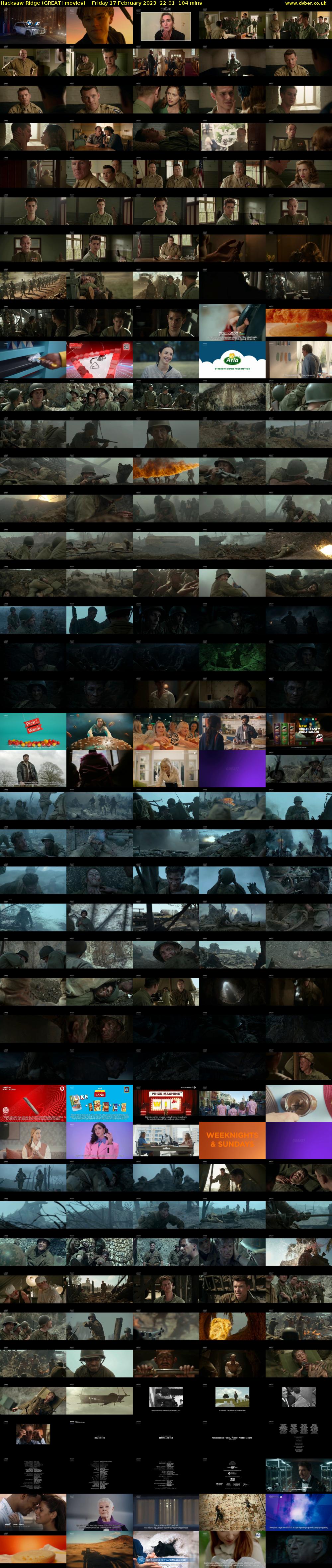 Hacksaw Ridge (GREAT! movies) Friday 17 February 2023 22:01 - 23:45