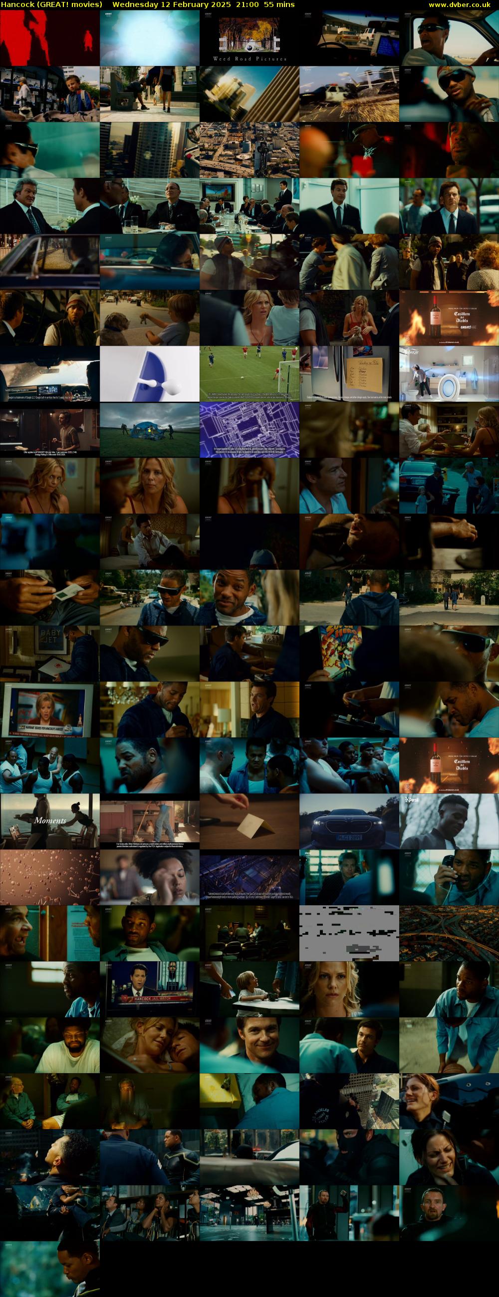 Hancock (GREAT! movies) Wednesday 12 February 2025 21:00 - 21:55