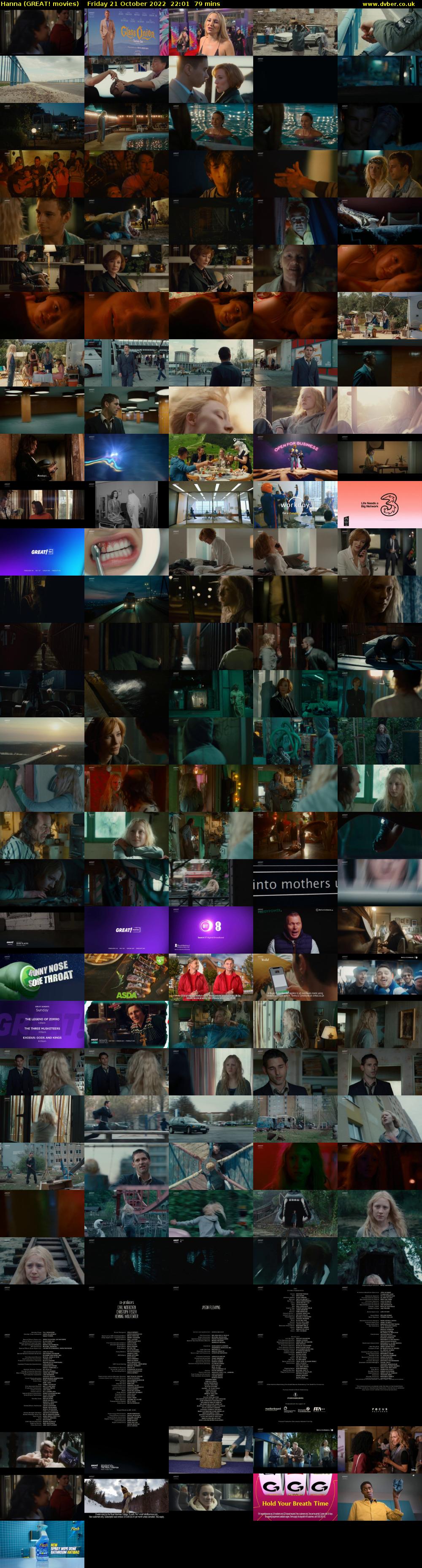 Hanna (GREAT! movies) Friday 21 October 2022 22:01 - 23:20