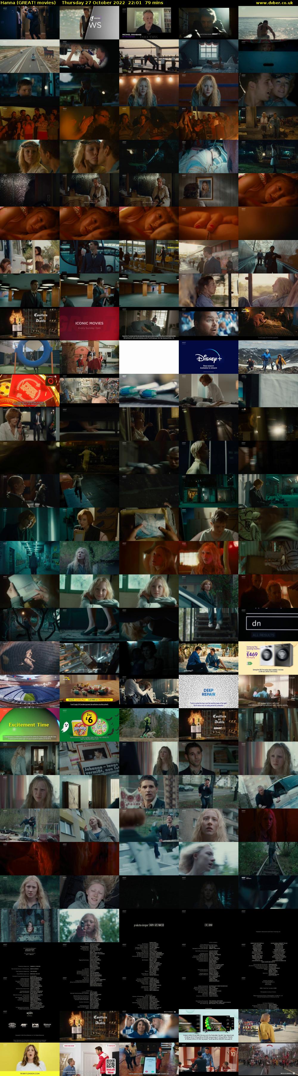 Hanna (GREAT! movies) Thursday 27 October 2022 22:01 - 23:20