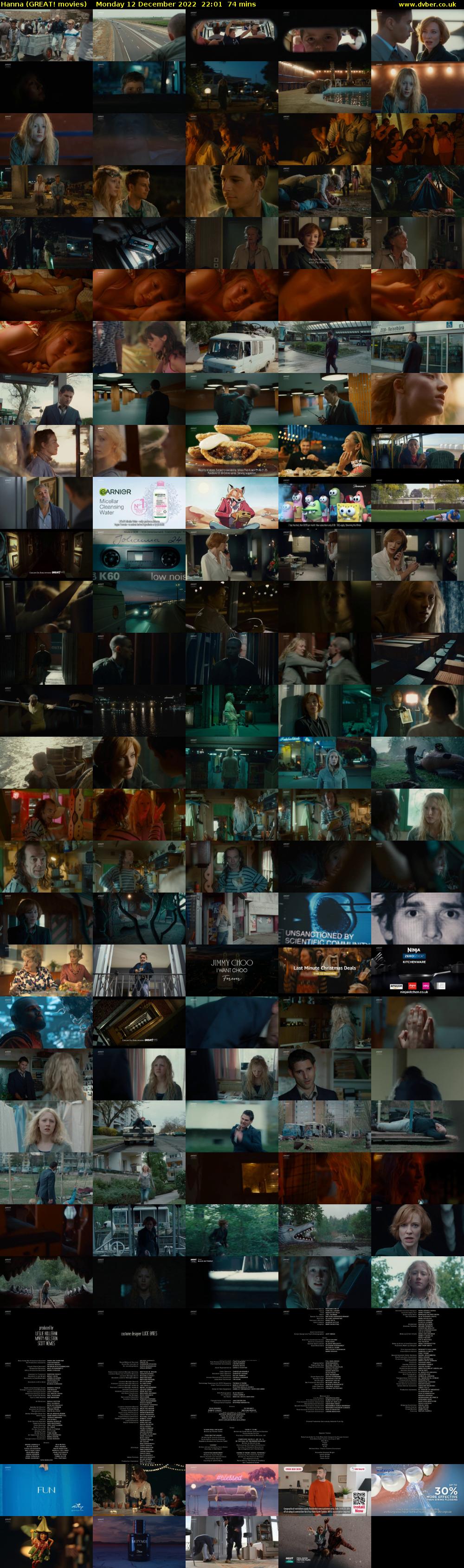 Hanna (GREAT! movies) Monday 12 December 2022 22:01 - 23:15