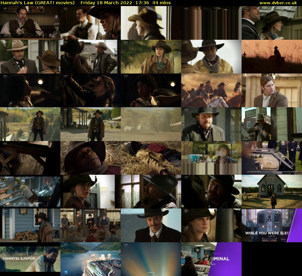 Hannah's Law (GREAT! movies) Friday 18 March 2022 17:36 - 18:20