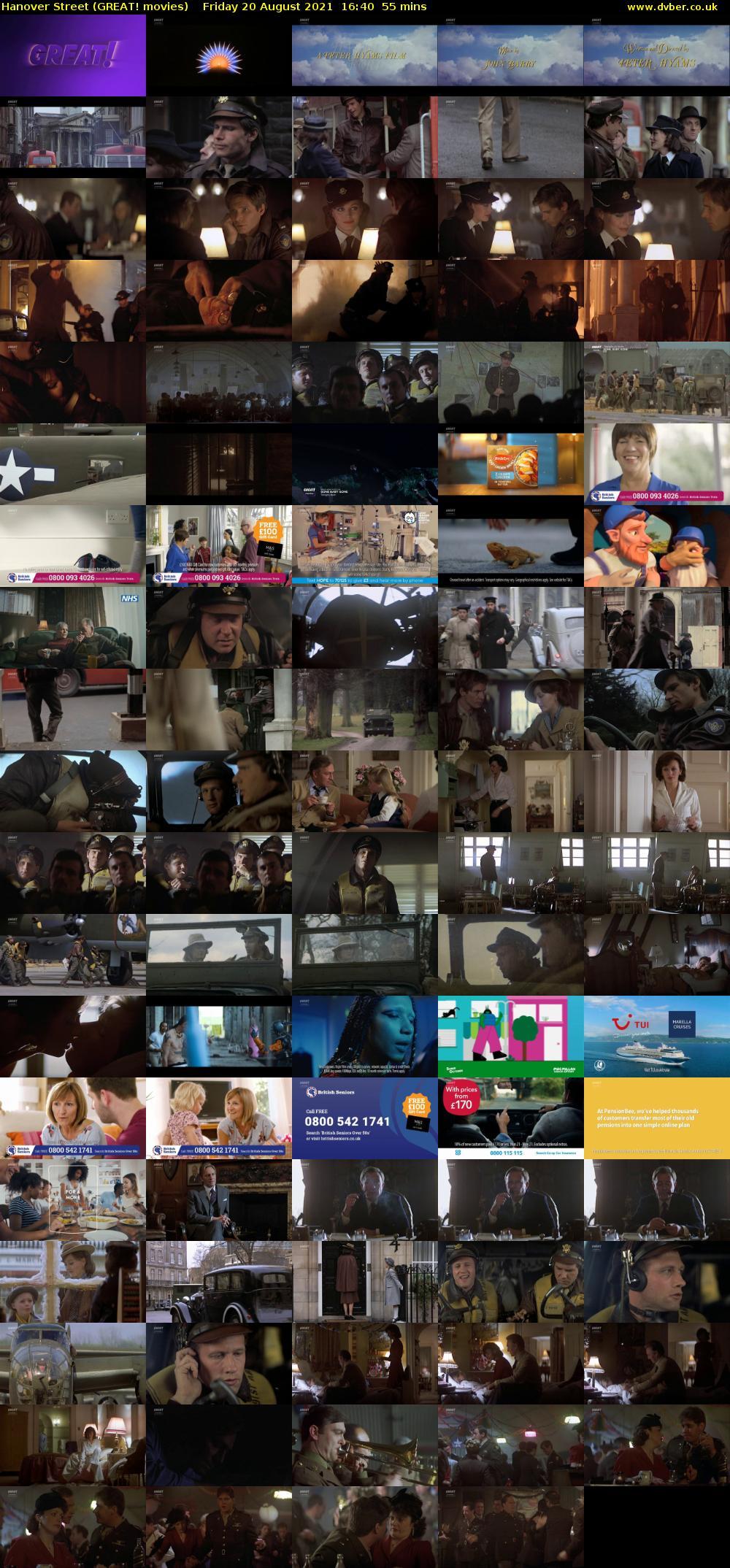 Hanover Street (GREAT! movies) Friday 20 August 2021 16:40 - 17:35