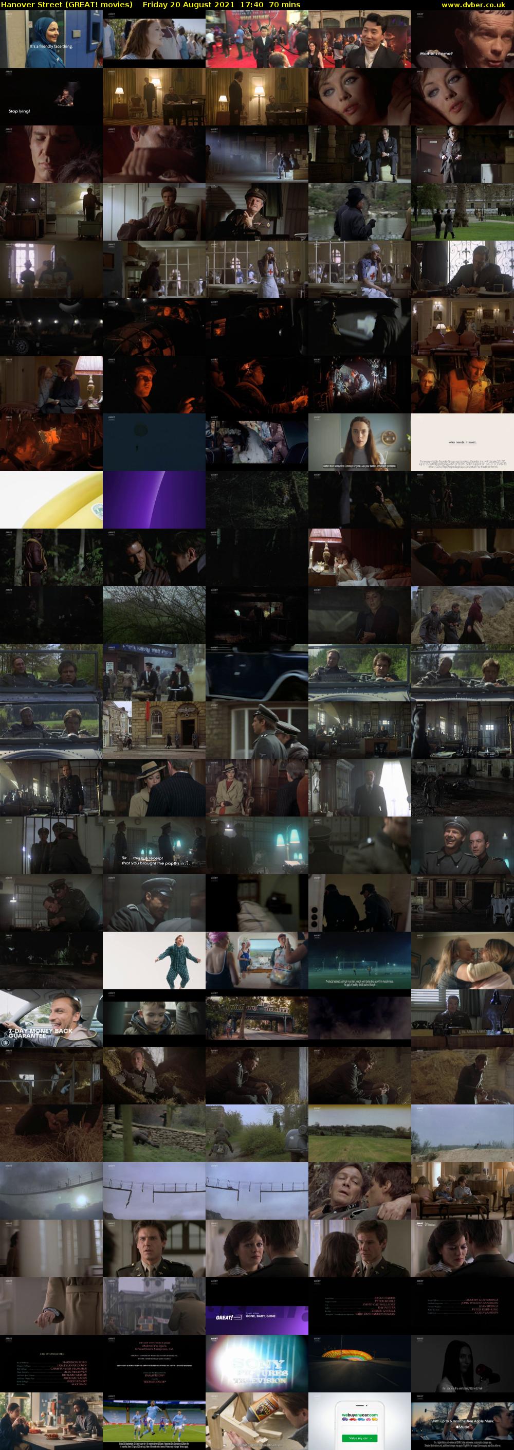 Hanover Street (GREAT! movies) Friday 20 August 2021 17:40 - 18:50