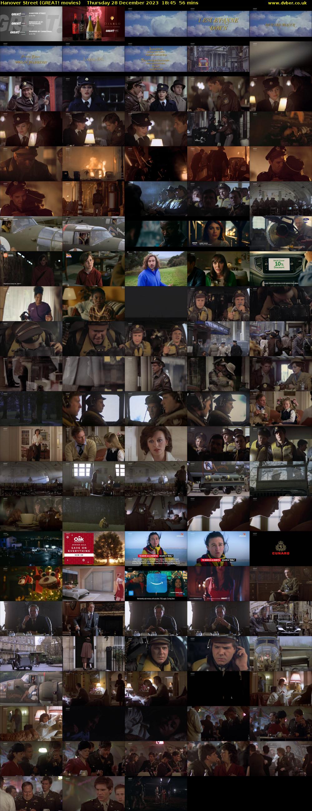 Hanover Street (GREAT! movies) Thursday 28 December 2023 18:45 - 19:41