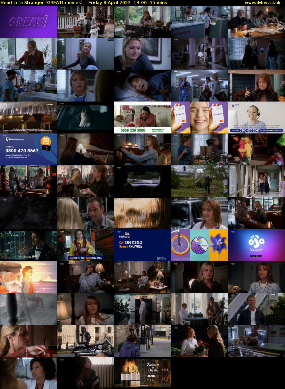 Heart of a Stranger (GREAT! movies) Friday 8 April 2022 13:00 - 13:55