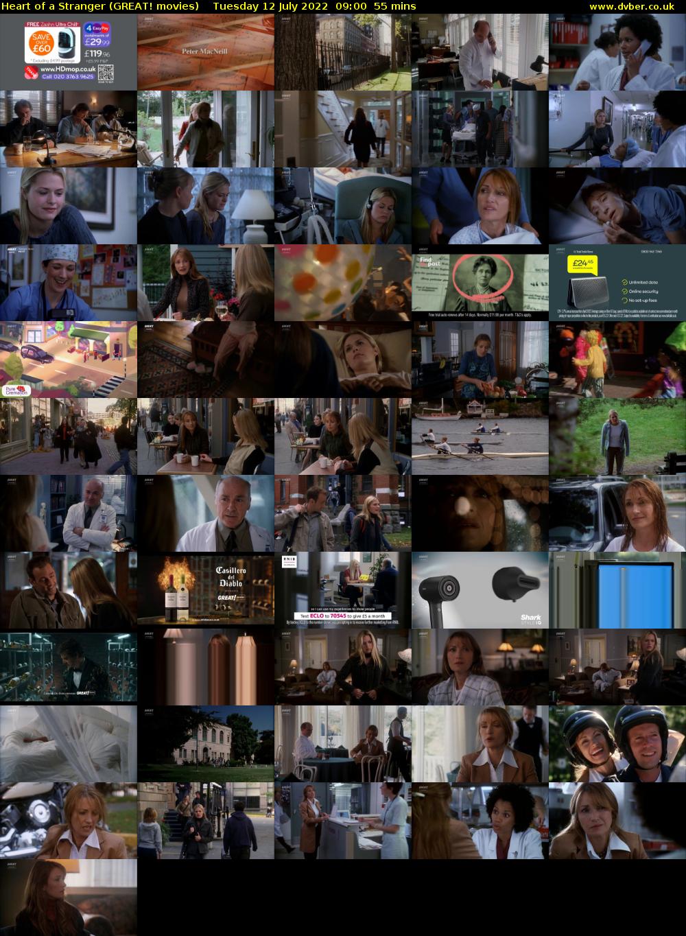 Heart of a Stranger (GREAT! movies) Tuesday 12 July 2022 09:00 - 09:55