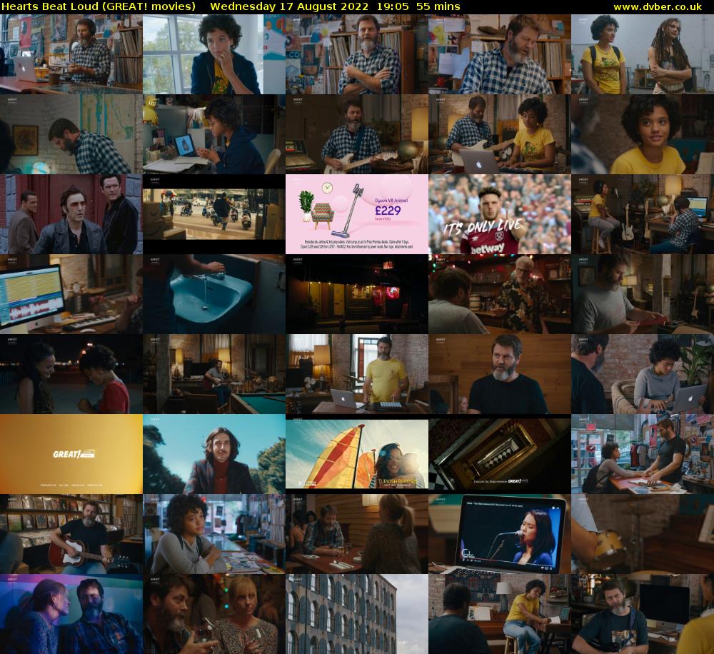 Hearts Beat Loud (GREAT! movies) Wednesday 17 August 2022 19:05 - 20:00
