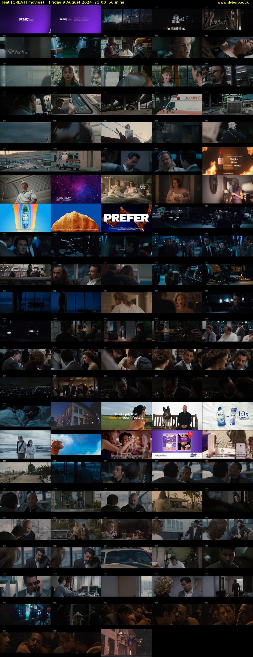 Heat (GREAT! movies) Friday 9 August 2024 21:00 - 21:56