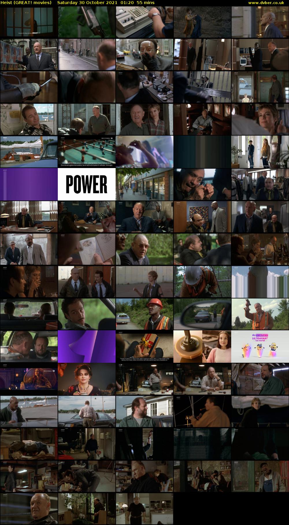 Heist (GREAT! movies) Saturday 30 October 2021 01:20 - 02:15