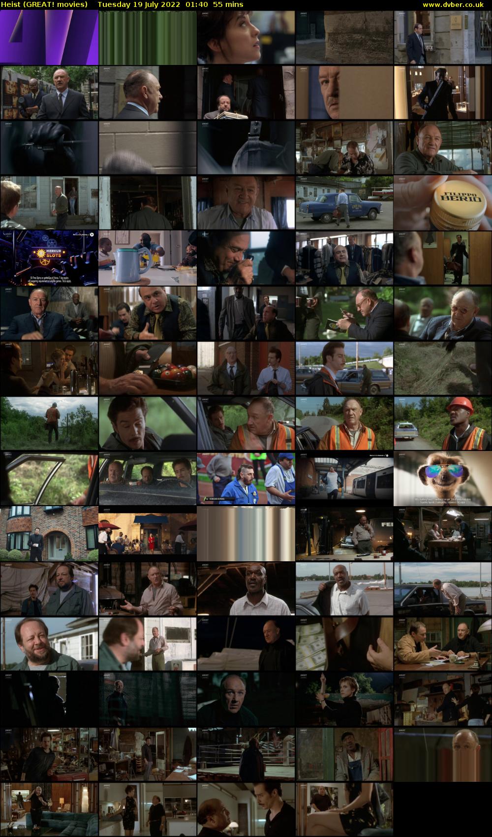 Heist (GREAT! movies) Tuesday 19 July 2022 01:40 - 02:35