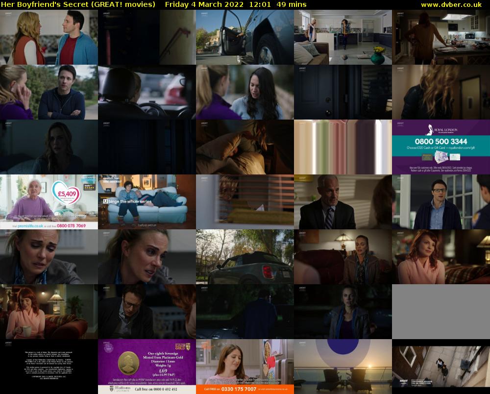 Her Boyfriend's Secret (GREAT! movies) Friday 4 March 2022 12:01 - 12:50