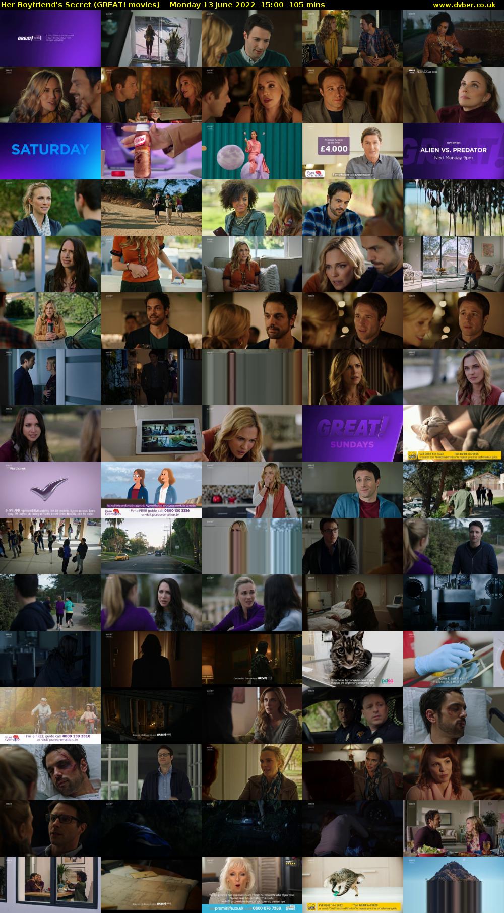 Her Boyfriend's Secret (GREAT! movies) Monday 13 June 2022 15:00 - 16:45
