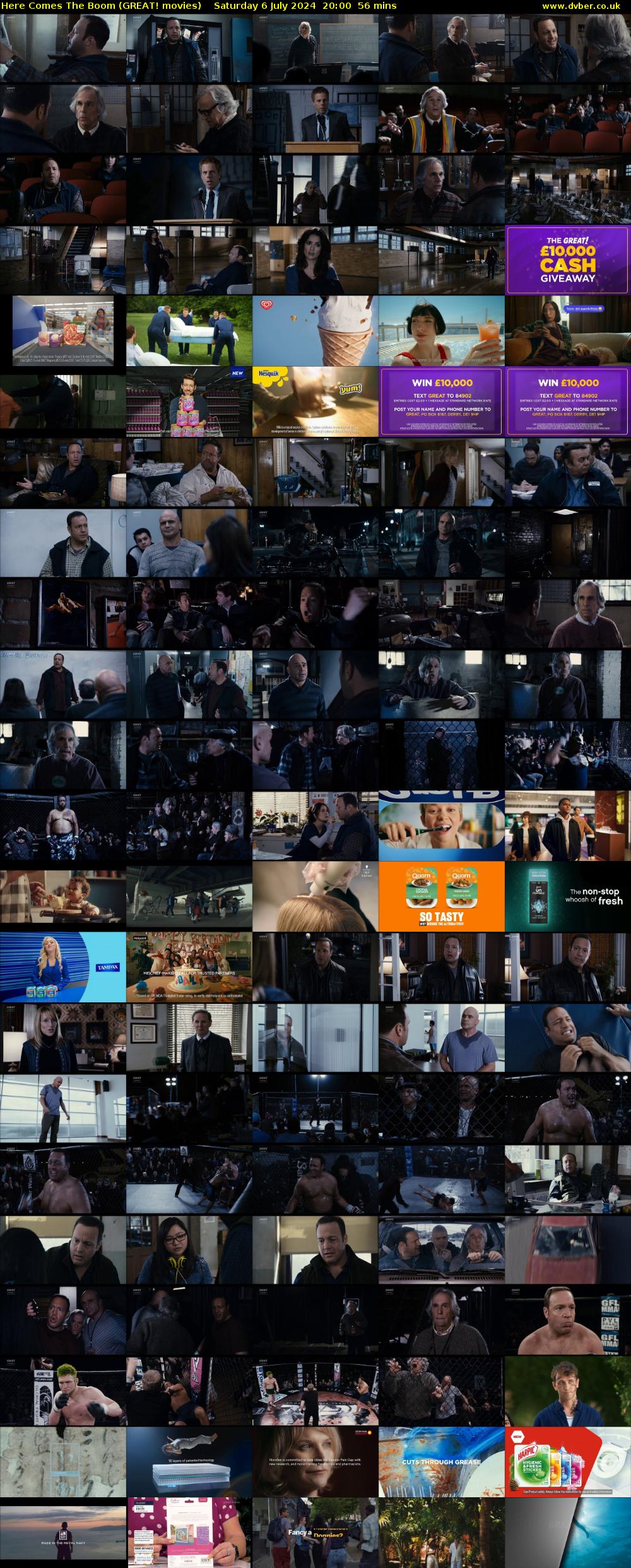 Here Comes The Boom (GREAT! movies) Saturday 6 July 2024 20:00 - 20:56