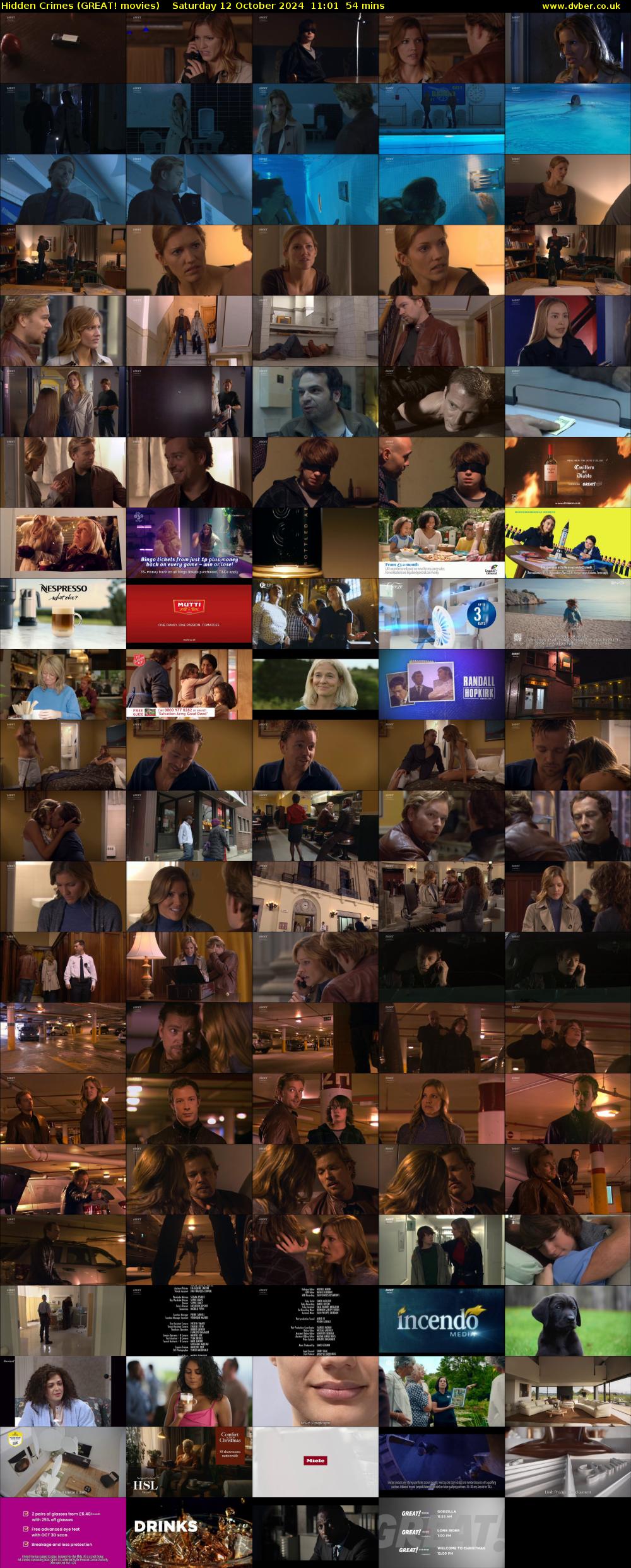 Hidden Crimes (GREAT! movies) Saturday 12 October 2024 11:01 - 11:55