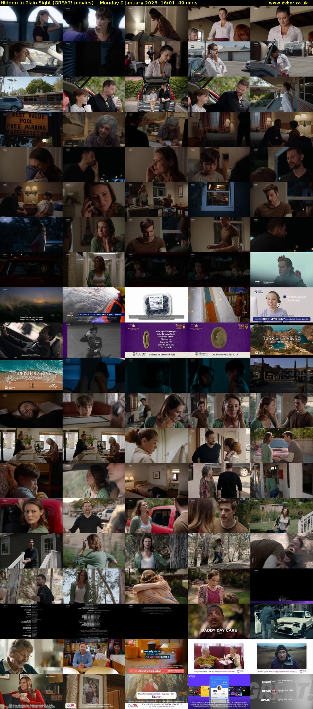 Hidden In Plain Sight (GREAT! movies) Monday 9 January 2023 16:01 - 16:50