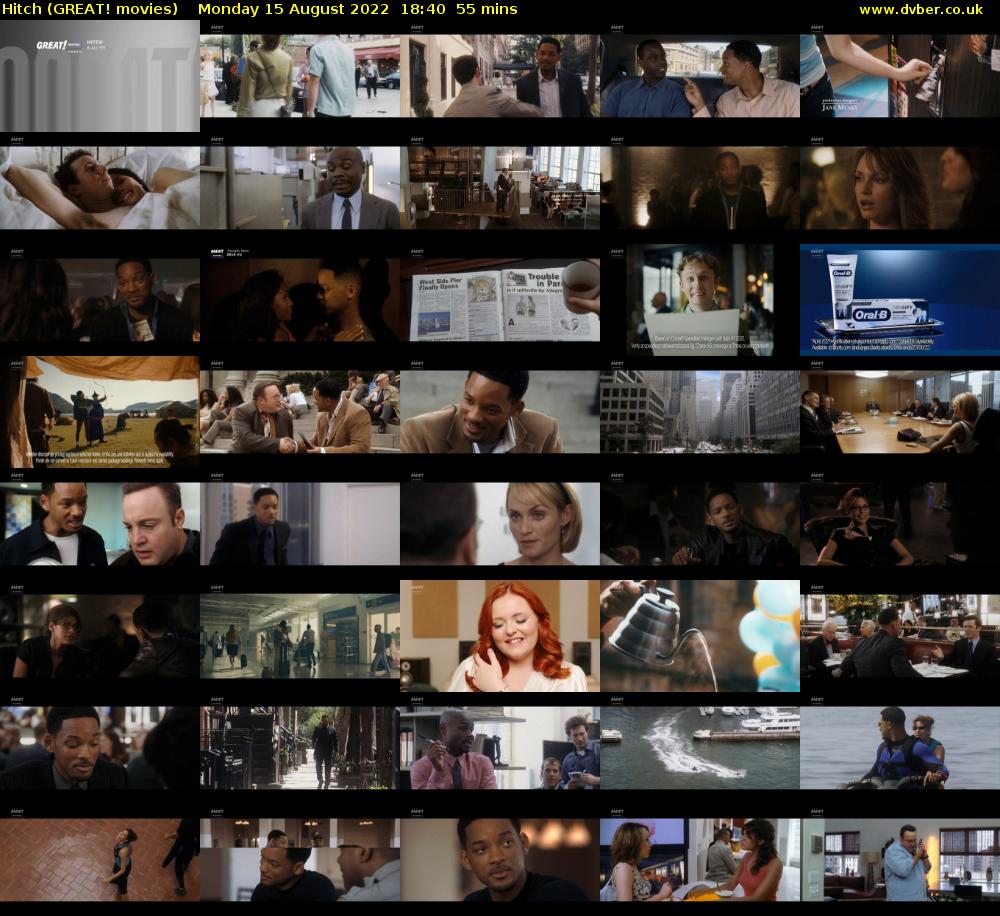 Hitch (GREAT! movies) Monday 15 August 2022 18:40 - 19:35