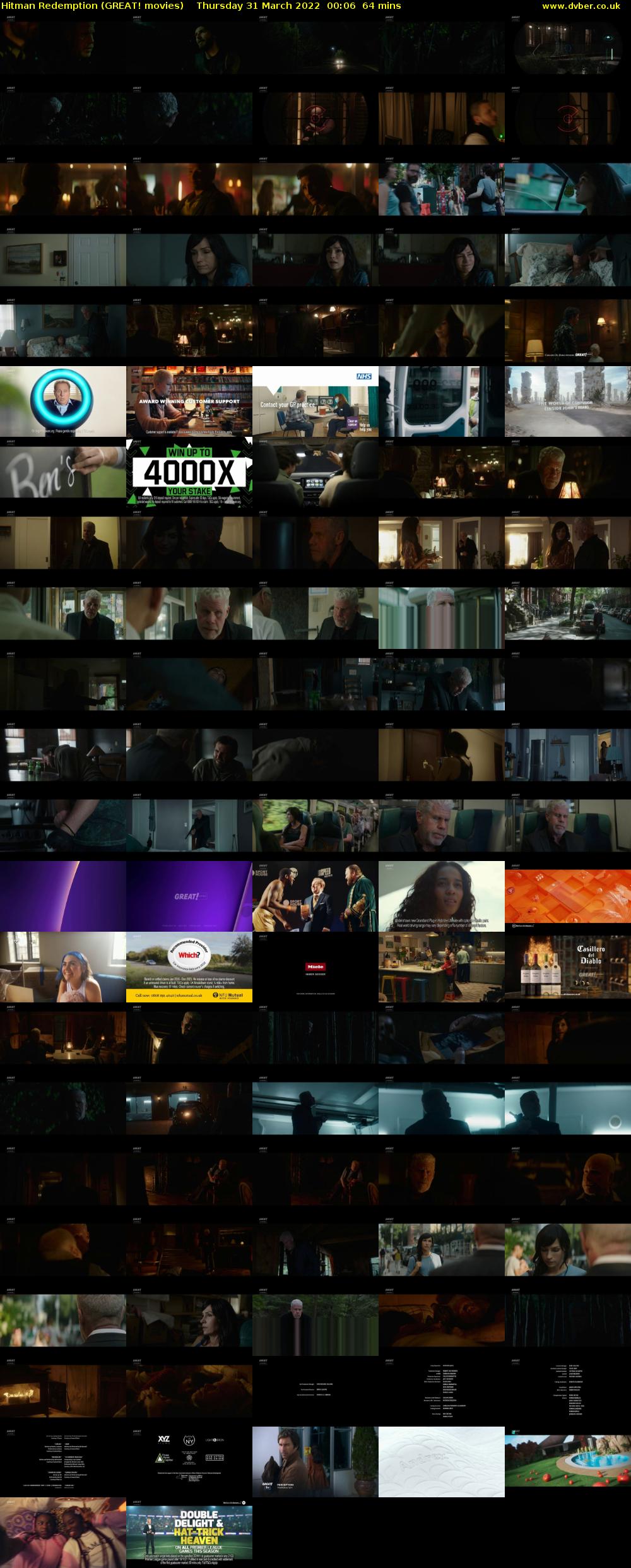 Hitman Redemption (GREAT! movies) Thursday 31 March 2022 00:06 - 01:10