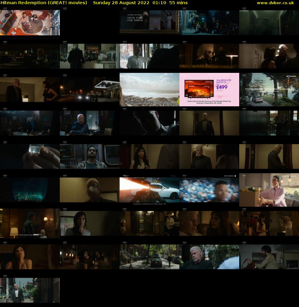 Hitman Redemption (GREAT! movies) Sunday 28 August 2022 01:10 - 02:05