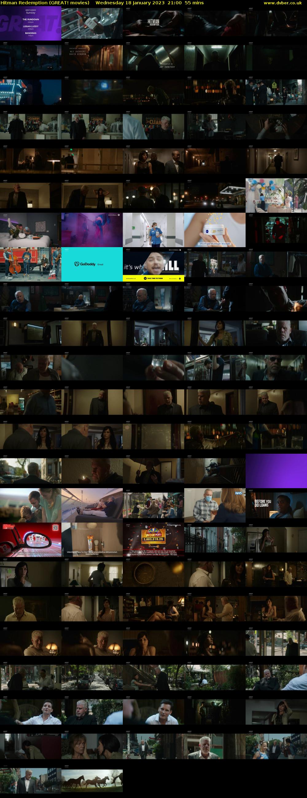 Hitman Redemption (GREAT! movies) Wednesday 18 January 2023 21:00 - 21:55