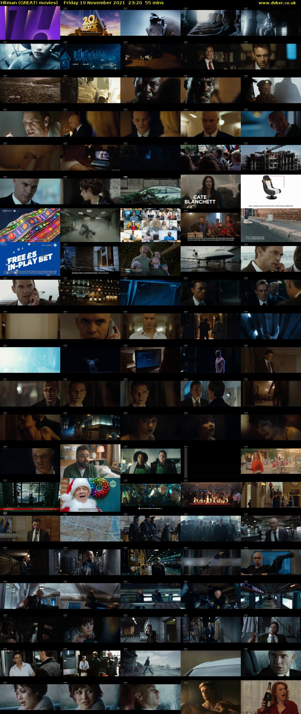 Hitman (GREAT! movies) Friday 19 November 2021 23:20 - 00:15