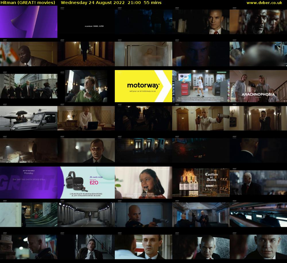 Hitman (GREAT! movies) Wednesday 24 August 2022 21:00 - 21:55