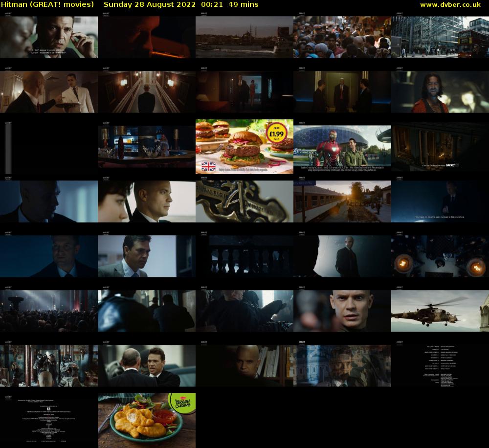 Hitman (GREAT! movies) Sunday 28 August 2022 00:21 - 01:10