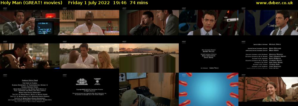 Holy Man (GREAT! movies) Friday 1 July 2022 19:46 - 21:00