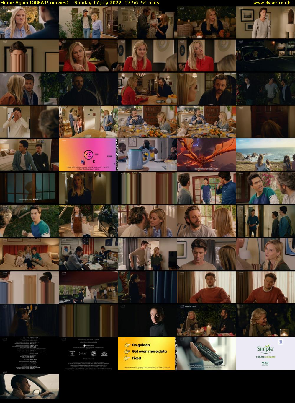 Home Again (GREAT! movies) Sunday 17 July 2022 17:56 - 18:50