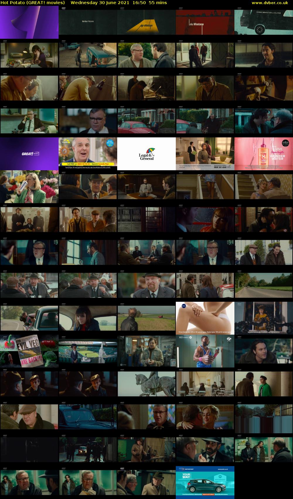 Hot Potato (GREAT! movies) Wednesday 30 June 2021 16:50 - 17:45