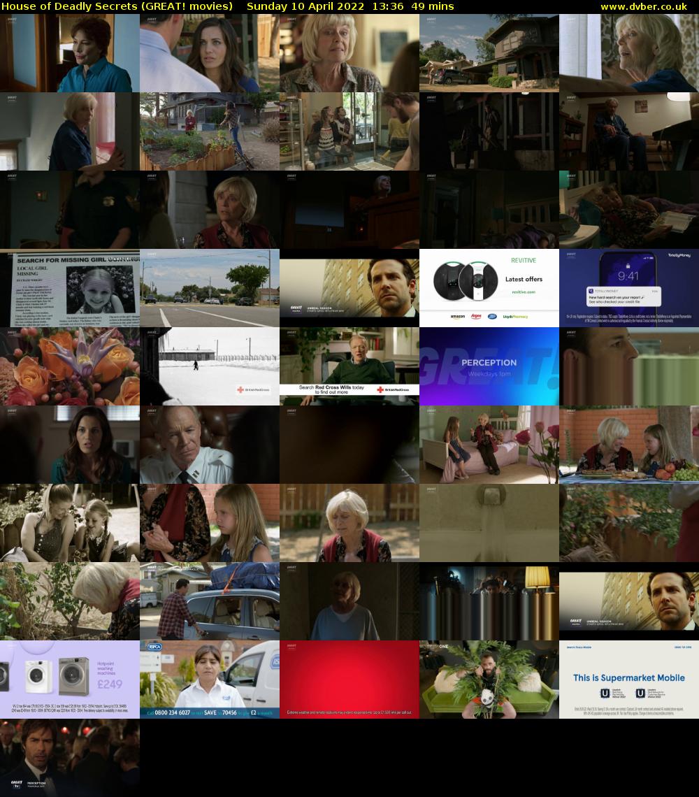 House of Deadly Secrets (GREAT! movies) Sunday 10 April 2022 13:36 - 14:25