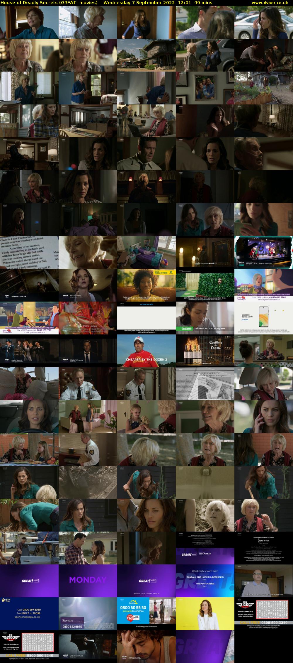 House of Deadly Secrets (GREAT! movies) Wednesday 7 September 2022 12:01 - 12:50