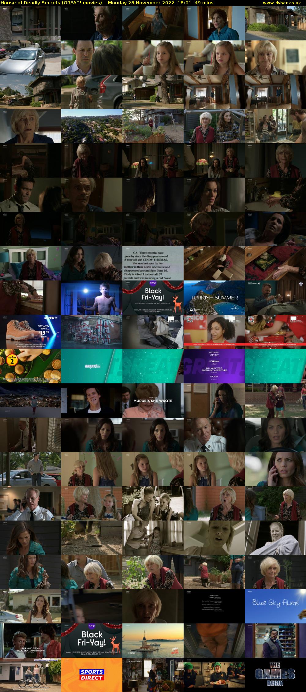 House of Deadly Secrets (GREAT! movies) Monday 28 November 2022 18:01 - 18:50