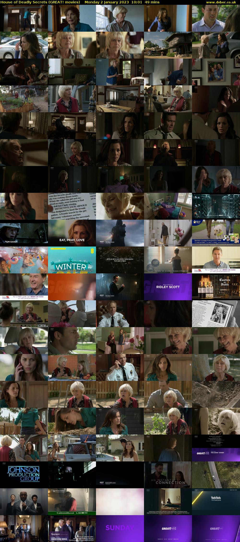 House of Deadly Secrets (GREAT! movies) Monday 2 January 2023 10:01 - 10:50