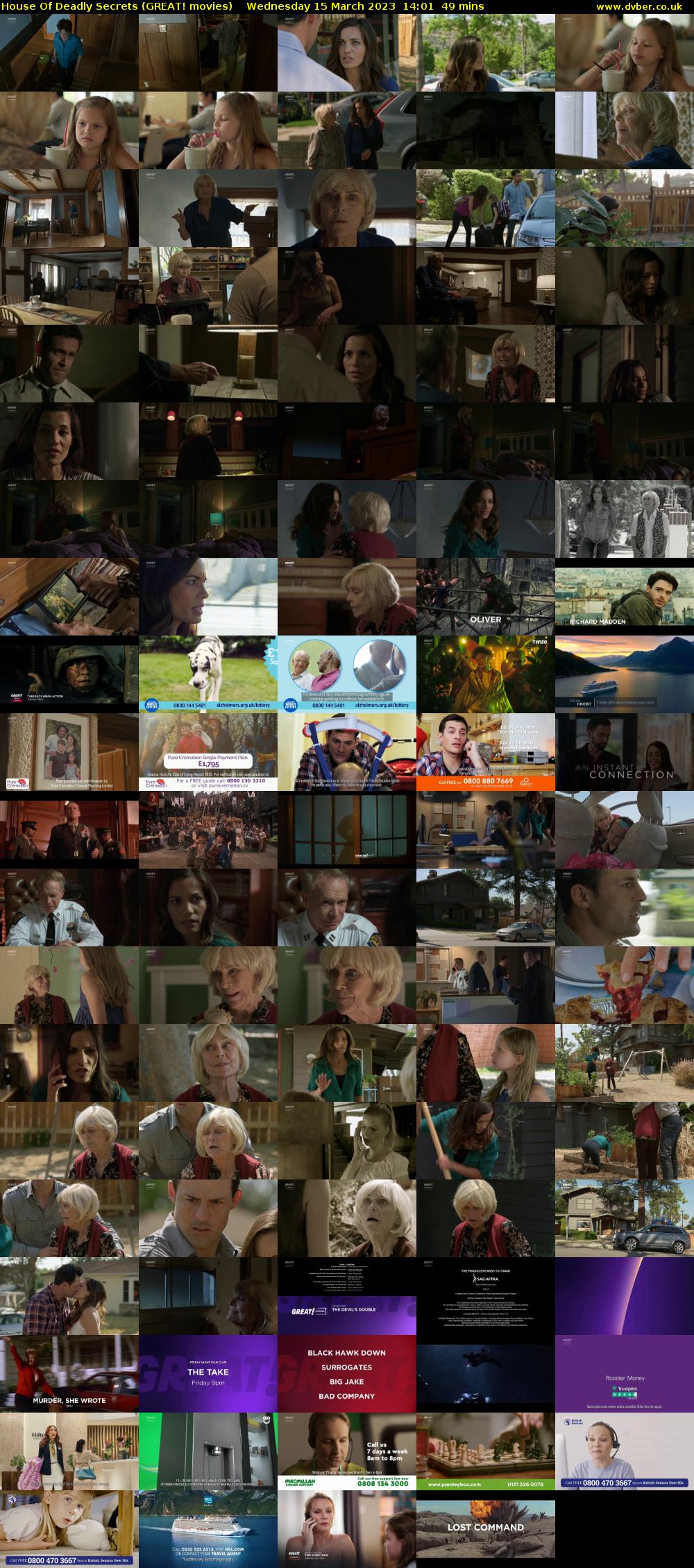 House of Deadly Secrets (GREAT! movies) Wednesday 15 March 2023 14:01 - 14:50