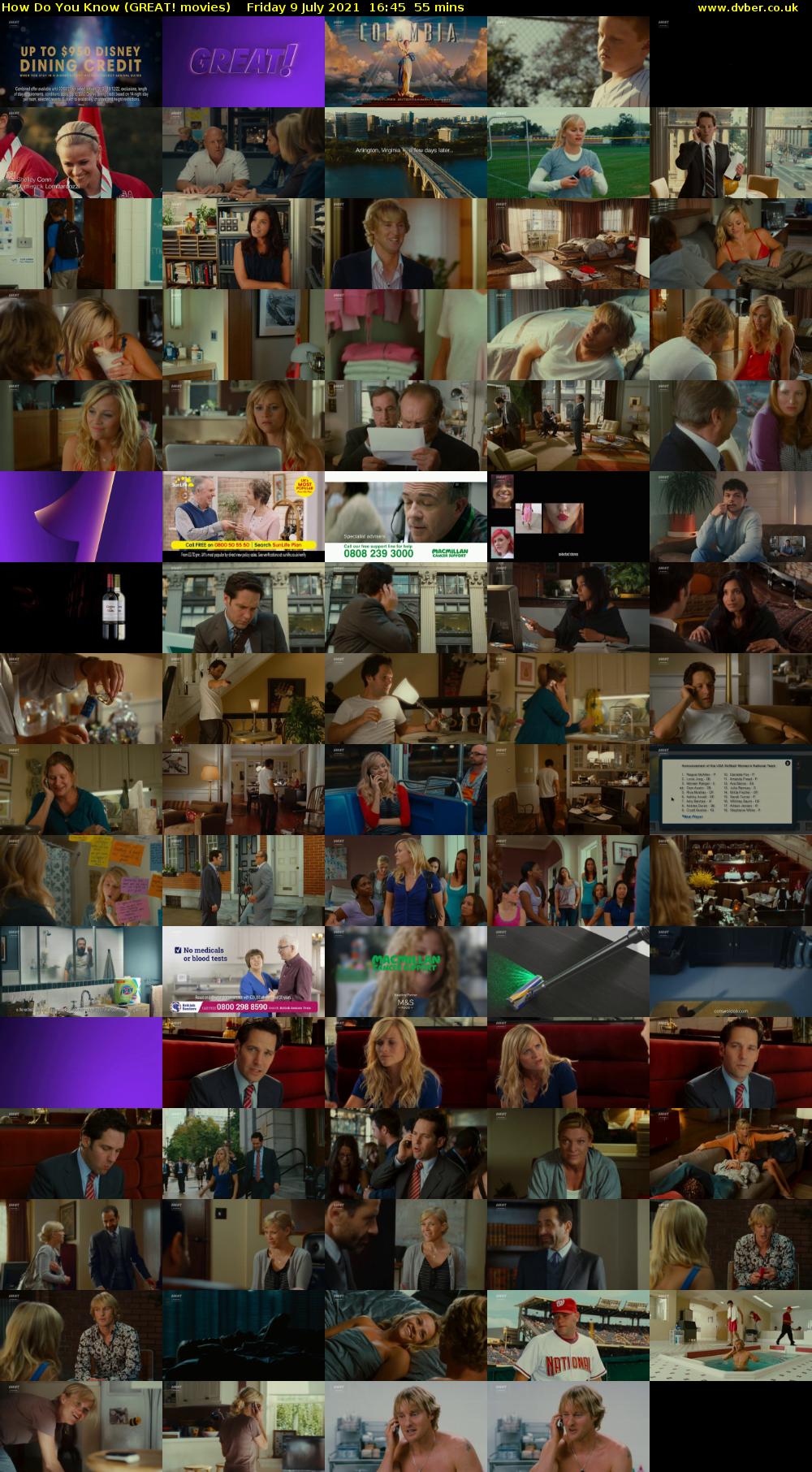 How Do You Know (GREAT! movies) Friday 9 July 2021 16:45 - 17:40